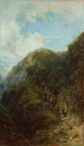山の観光客 作： Carl Spitzweg
